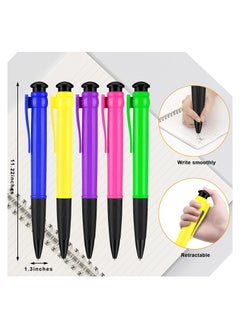 SYOSI Jumbo Pens, 5 Pcs Giant Pens, 11.3'' Funny Party Favors Huge Pens, Giant Pens Gag Gifts, for Birthday Party Favors, Great Souvenirs, for Parties, Gatherings, Funny Gifts, Playful Colors  - Image 2