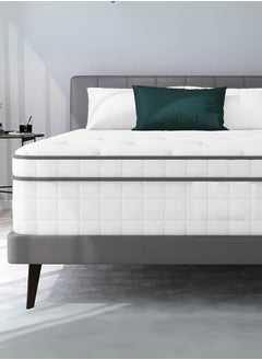 The Home Mart The Home Mart Single Size 30 cm Hybrid Reversible Pocket Spring Mattress with Cool Gel Memory Foam, Advanced Motion Isolation & Pressure Relief – Medium Firm Support for Restful Sleep (California Queen: 160x200)  - Image 1