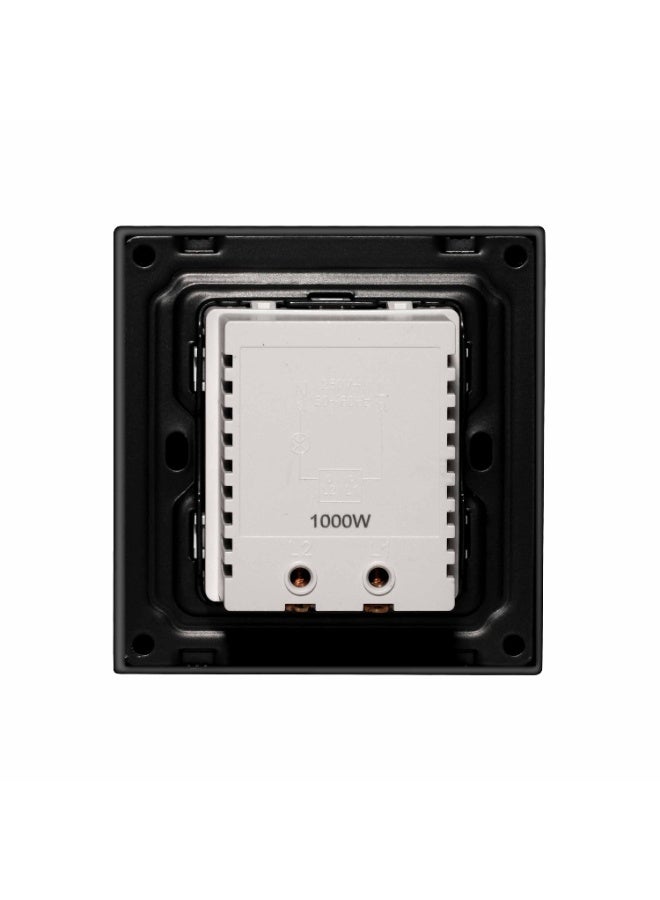 Donmarco Light Dimmer Switch 1000W – Ultra Thin Premium Plastic Material, Modern & Durable, Fire-Resistant Electric Switch, 3-Year Warranty, Wall Switch for Home and Office (Matt Grey) - Image 3