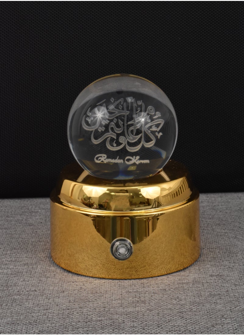FUN MOMENT - Decorative Glass Ball for Ramadan with Lighting - Image 1