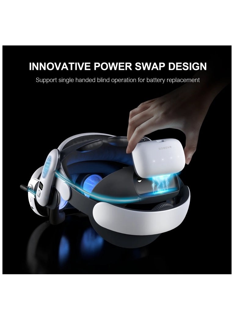 Bobovr - BOBOVR S3 Pro For Meta Quest 3 VR Head Strap with 10000mAh Battery - Image 1