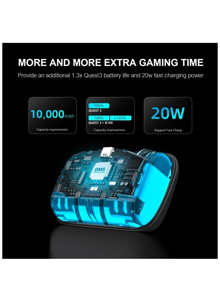 Bobovr - BOBOVR S3 Pro For Meta Quest 3 VR Head Strap with 10000mAh Battery - Image 1