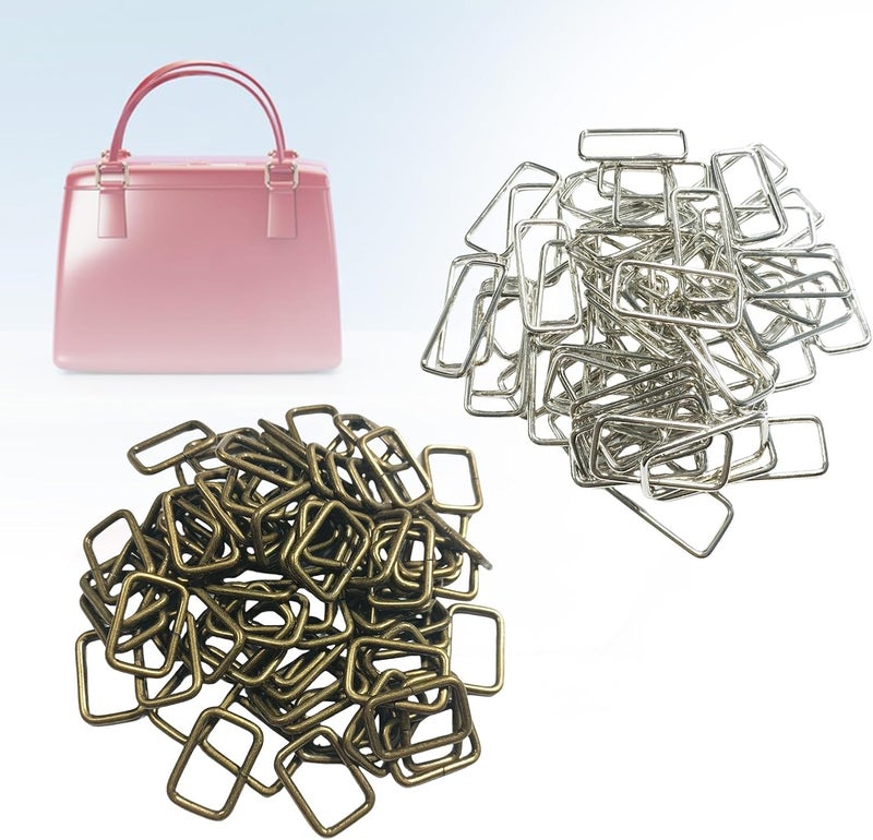 100Pcs Metal Rectangle Rings Buckles Webbing Rings Strap Connectors for Backpacks Accessories 20mm 25mm 32mm 38mm Metal Buckles - Image 2