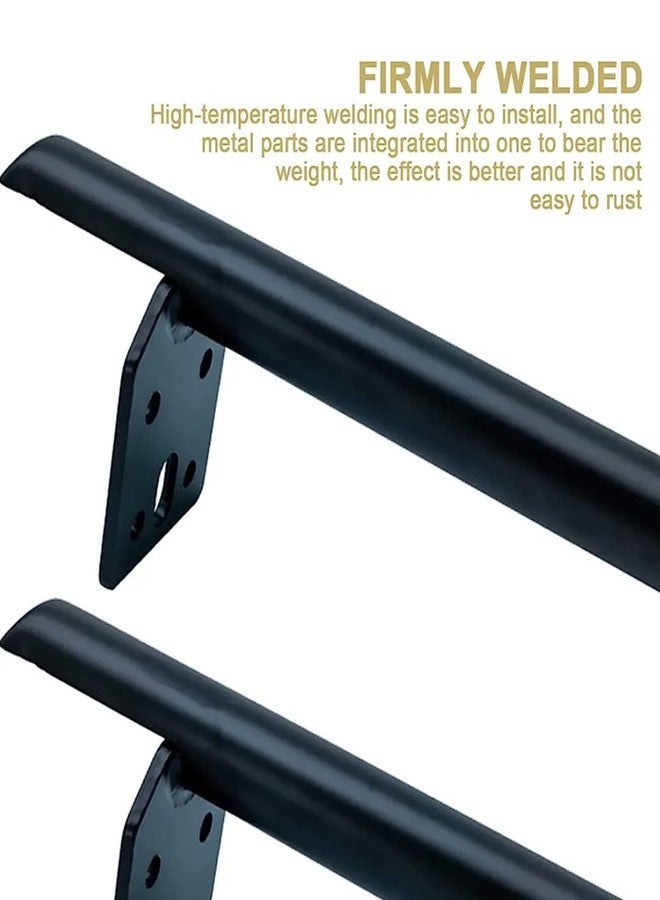 Fascination FASINATION Furniture Legs Metal, Handle Shaped 15cm (6inch) Cabinet Legs, Coffee Table Leg Support Legs, Bedside Cabinet Legs, TV Cabinet, Sofa Legs (6+2 Inches, Black) - Image 4
