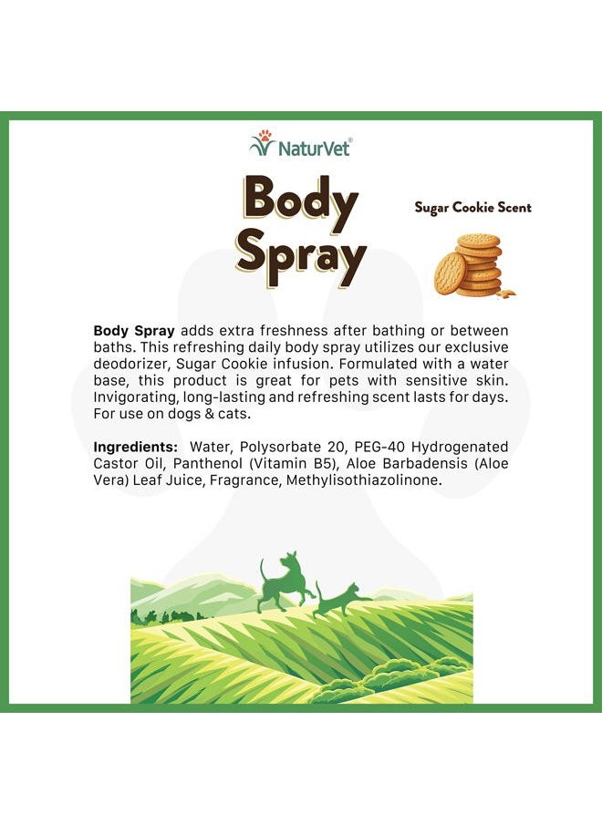 NaturVet - Body Spray with Sugar Cookie Scent for Dogs & Cats 8 oz - Image 1