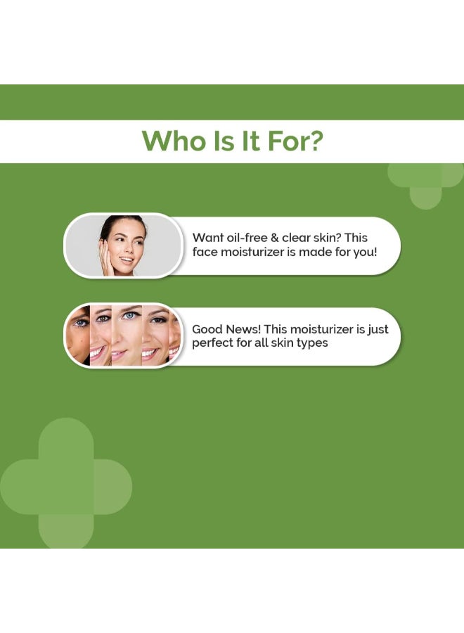 THE derma Co Oil-Free Daily Face Moisturizer With Hyaluronic Acid, Ceramides And Multivitamins for Non-Greasy And Hydrated Skin - 100g Prolonged Moisturization | Strengthens Skin Barrier - Image 5