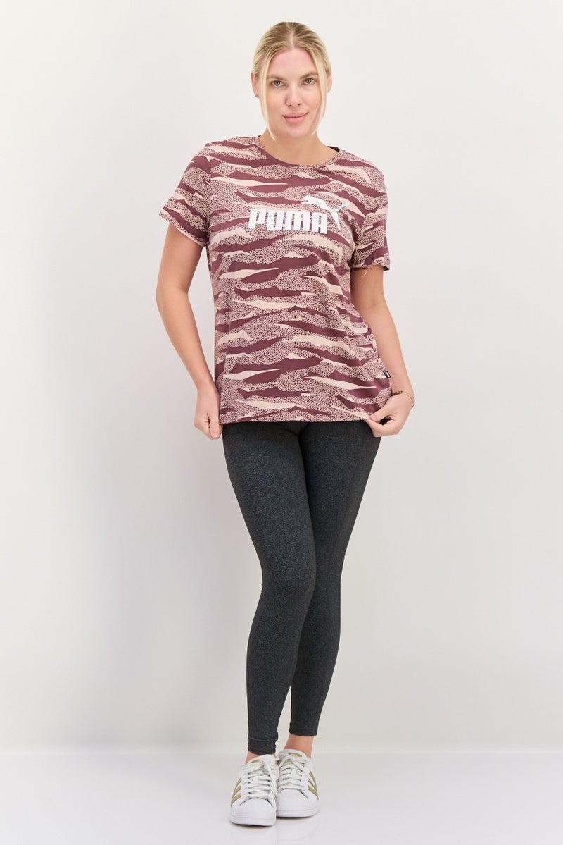 PUMA Women Sportswear Fit Short Sleeves Training Top, Dusty Plum - Image 4