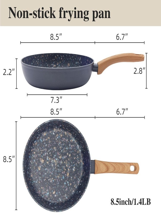 مقلاة جوفير غير لاصقة مقاس 8.5 بوصة | طلاء غير سام خالٍ من مركبات PFAS/PFOA، قاعدة توزيع حرارة متساوية بسمك 3 مم | آمنة للاستخدام على المواقد الحثية وغسالة الصحون | مثالية للبيض والفطائر والعجة والطبخ الصحي - Image 2