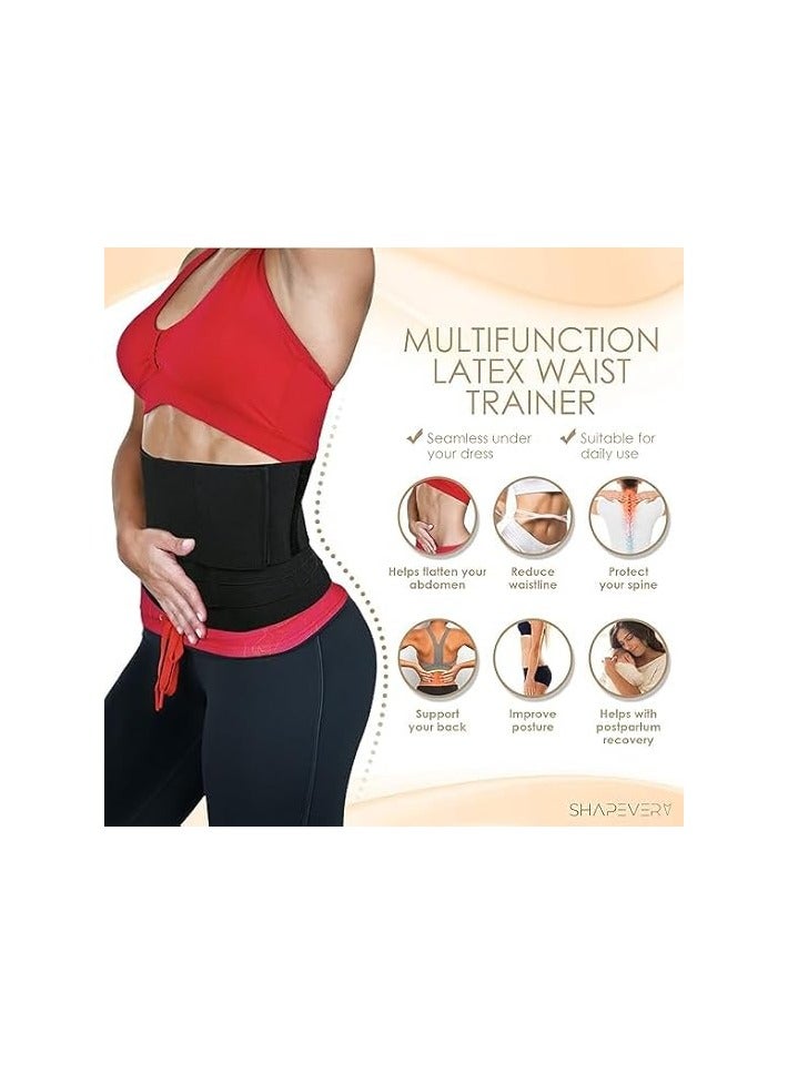 مدرب الخصر للنساء، حزام الساونا، حزام الساونا، الجذع الطويل، البطن، الجسم، المشكل، حزام تشذيب الخصر (4). - Image 4