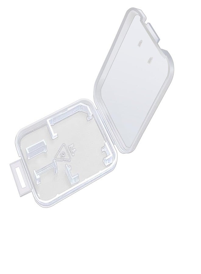 eTECH Collection 25 Pack of Clear Plastic SD/SDHC/SDXC/MicroSD/MicroSDHC/MicroSDXC Memory Card Case Holder for SanDisk/Kingston/Transcend/Samsung (Case Only, Memory Card Not Included) - Image 1