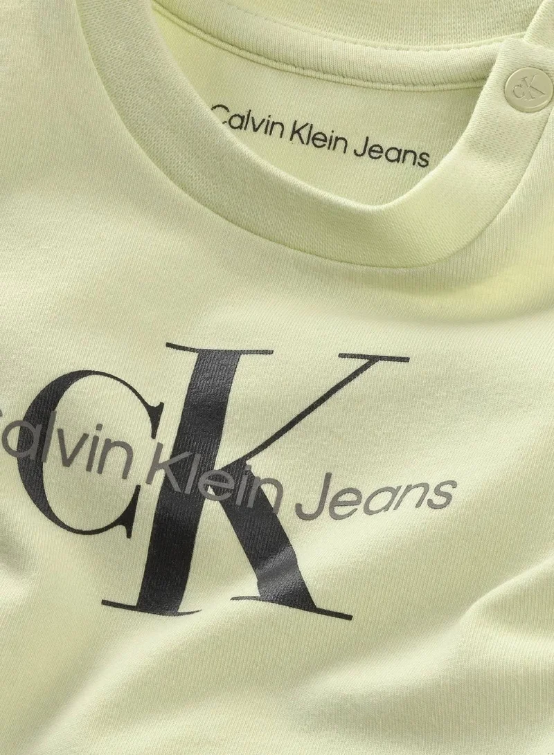 Calvin Klein Jeans Seafoam Green Newborn Logo T-shirt  | Best Price UAE