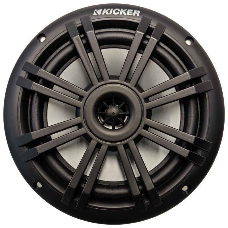 KICKER 6.5" 150 Watt Peak Power 2-Way Marine OEM Replacement Black Boat Audio Speakers (Pair) - Image 2