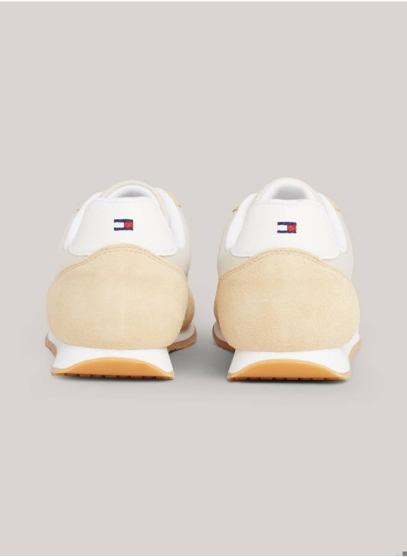 Women's Heritage Suede Flag Runner Trainers -  Suede upper, Beige - pzsku/ZE9E44AE1A1BEF2DEB173Z/45/_/1727420114/eed2745b-8240-43e3-ac9a-48b0a1d09d4d