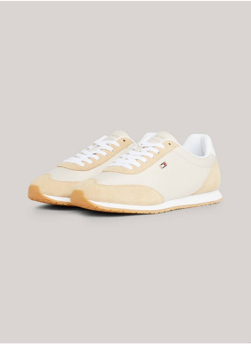 Women's Heritage Suede Flag Runner Trainers -  Suede upper, Beige - pzsku/ZE9E44AE1A1BEF2DEB173Z/45/_/1727420122/f3d0a46b-7fc5-4a63-9126-19f5c41fc2b9