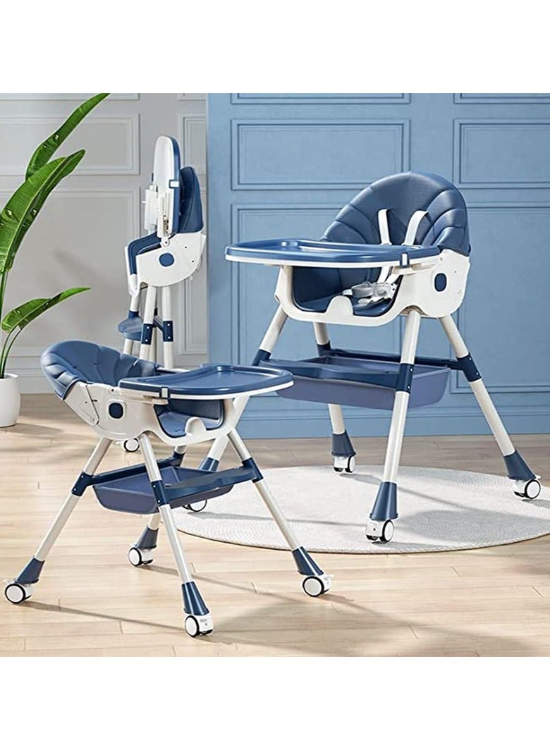 فول جوي كرسي مرتفع للأطفال 3 في 1 متعدد الوظائف لتناول الطعام باللون الأزرق - Image 5