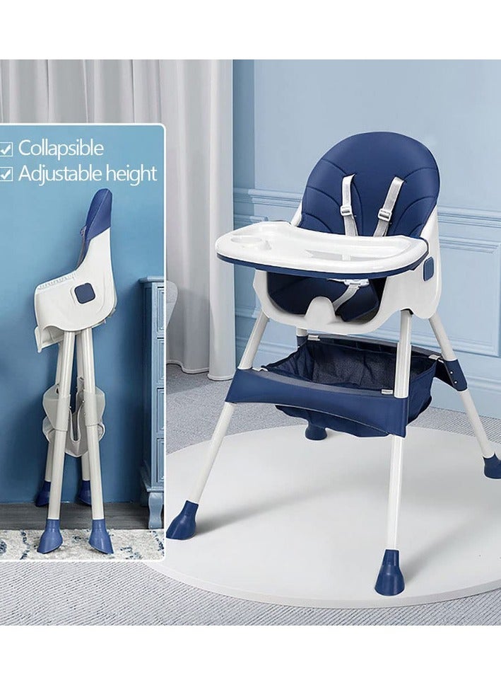 فول جوي كرسي مرتفع للأطفال 3 في 1 متعدد الوظائف لتناول الطعام باللون الأزرق - Image 4