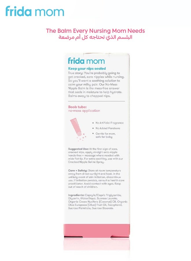 Frida Mom No-Mess Nipple Balm – Hydrating & Soothing Lanolin-Free Balm for Sore, Cracked Nipples – Safe for Baby’s Lips, Unscented & Paraben-Free – 1.5 oz - Image 5