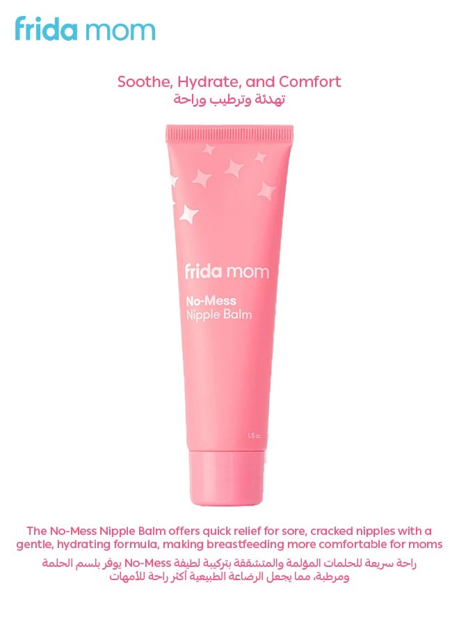 Frida Mom No-Mess Nipple Balm – Hydrating & Soothing Lanolin-Free Balm for Sore, Cracked Nipples – Safe for Baby’s Lips, Unscented & Paraben-Free – 1.5 oz - Image 2