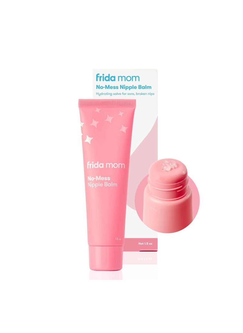 frida mom - Frida Mom No-Mess Nipple Balm – Hydrating & Soothing Lanolin-Free Balm for Sore, Cracked Nipples – Safe for Baby’s Lips, Unscented & Paraben-Free – 1.5 oz - Image 1