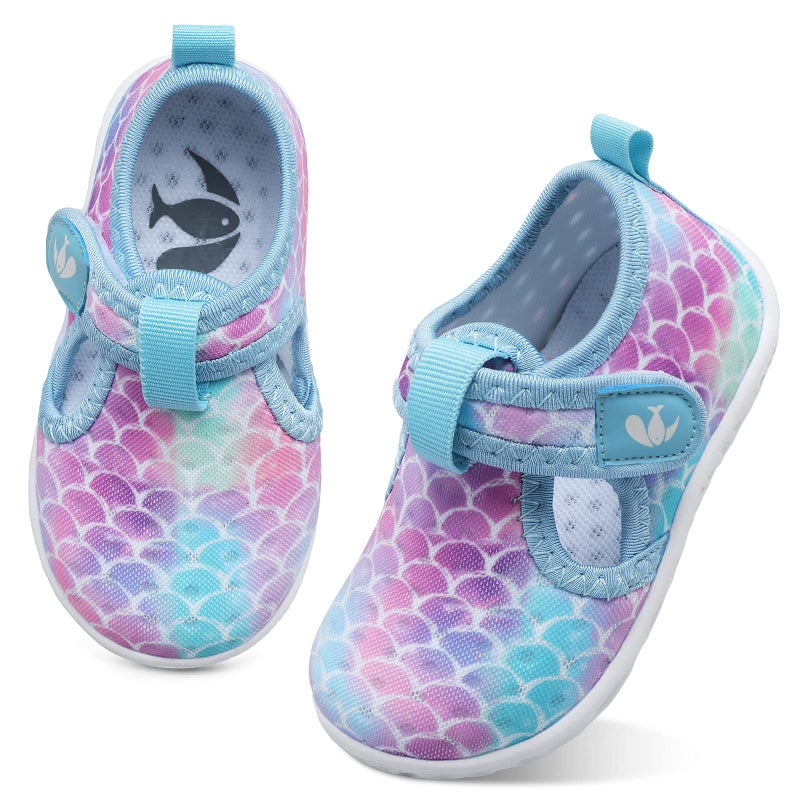 FEETCITY Water Shoes Kids Boys and Girls Aqua Socks Quick Dry Barefoot for Beach Outdoor Sports Toddler 7 - Image 1
