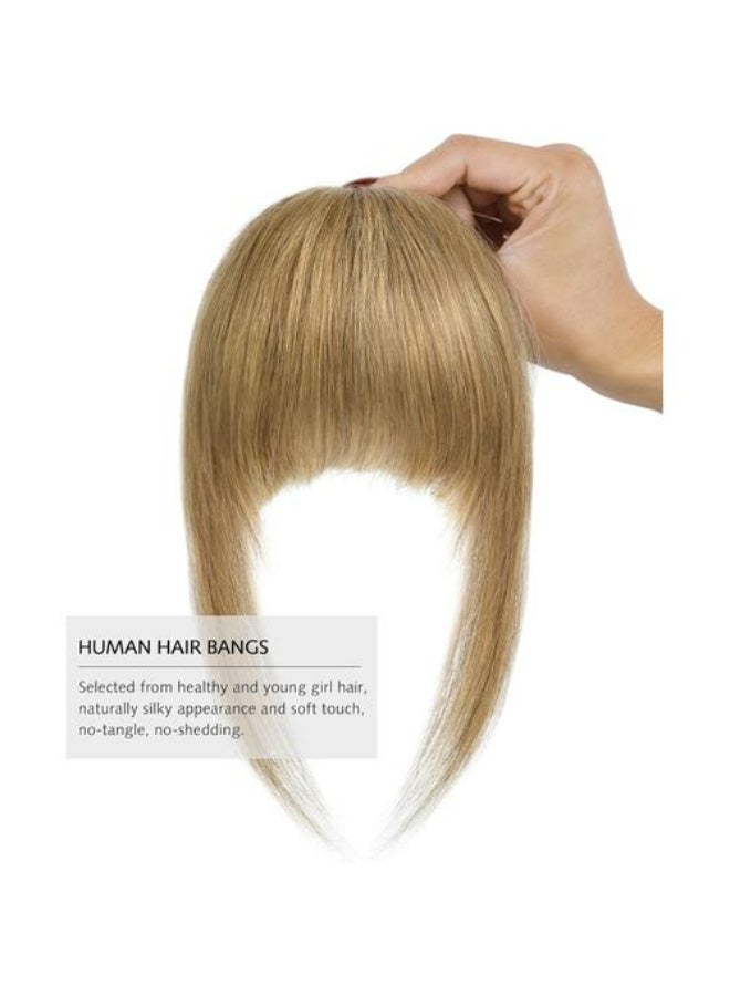 وصلة شعر أمامية بغرّة – بوستيچة غرة قصيرة ستريت بلون أشقر – خفيفة وناعمة لتغيير اللوك فوراً - Image 2