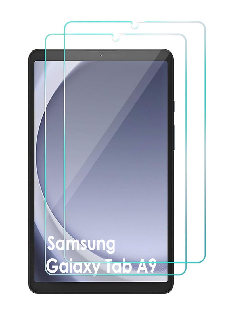 Samsung Galaxy Tab A9 8.7 Screen Protector [ 2-Pack ],HD Clarity Tempered Glass Screen Protector Film Scratch Resistant Bubble Free, High Transparency, Delicate Touch Screen Protector For Samsung Galaxy Tab A9 - Image 1