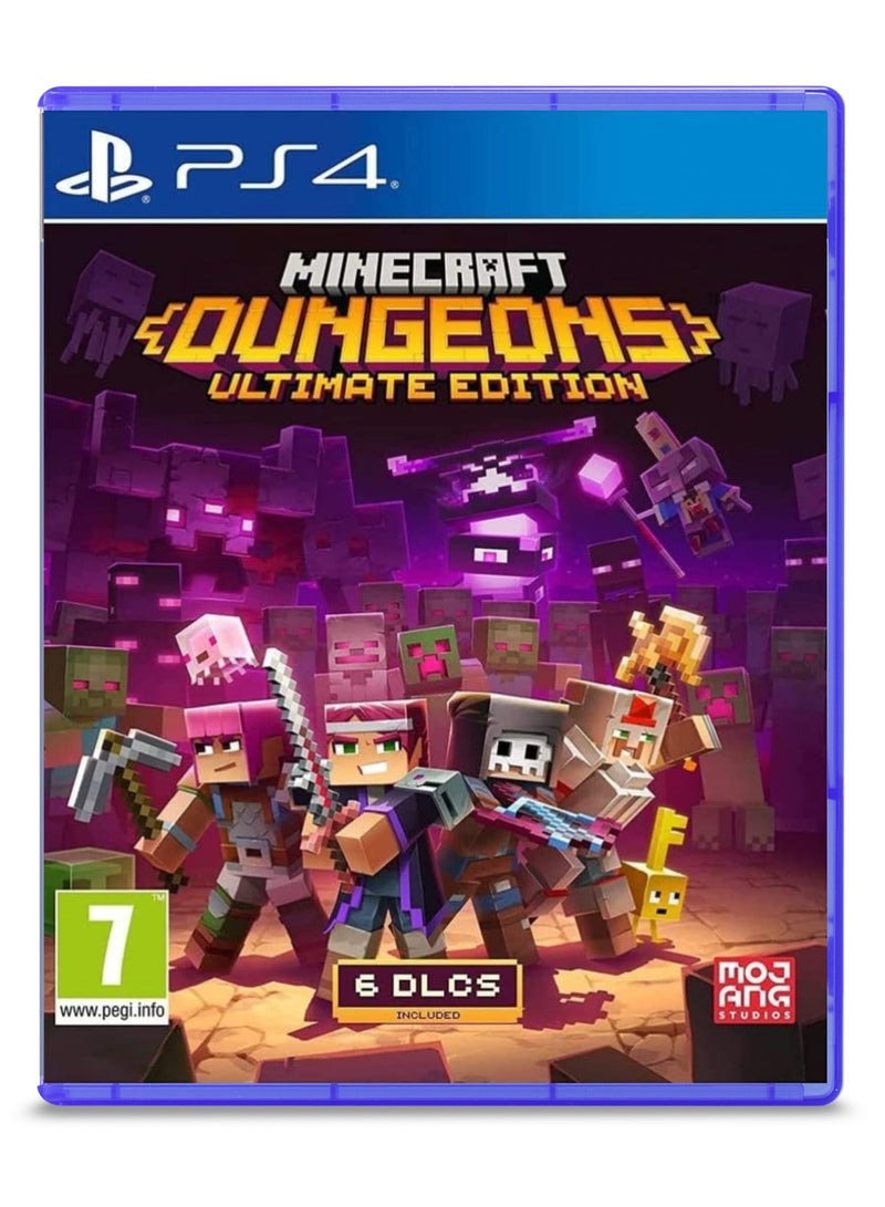 موجانج Minecraft Dungeons Ultimate Edition - PS4 - لعبة مغامرات الزنزانات والتعاون - playstation_4_ps4 - Image 1