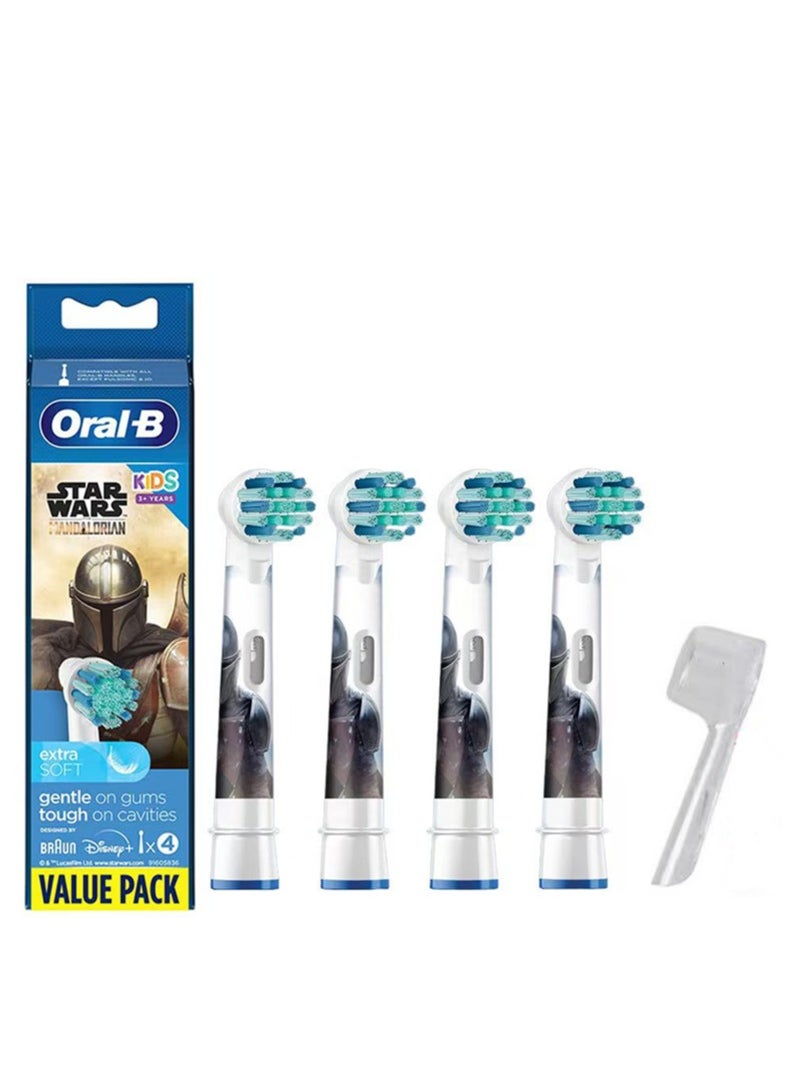 Oral-B A Set of 4 Star Wars Series Children's Soft-Bristle Toothbrush Heads Including a Dust Cover  - Image 1