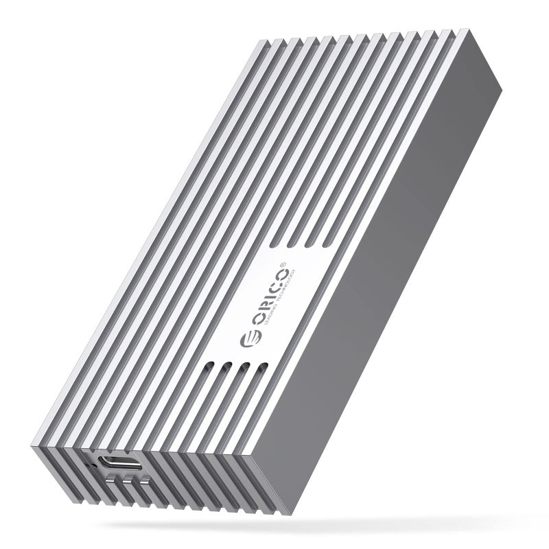 ORICO 40Gbps NVMe SSD Enclosure, M.2 to USB-C Adapter for NVMe M-Key 4TB SSD 2280, Aluminum M2 External SSD Case, Compatible with Thunderbolt 3/4 USB3.2/3.1/3.0/Type-M234-Silver - Image 1