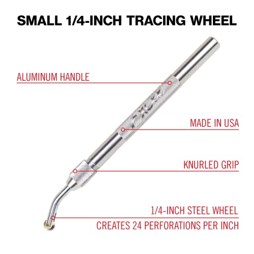 Excel Blades Pounce Wheel Set – Stainless Steel Fabric Tracing, Perforating, Cutting, Sewing, Quilting & Embossing Tool – Set of 3 Assorted Sizes – Made in USA - Image 5