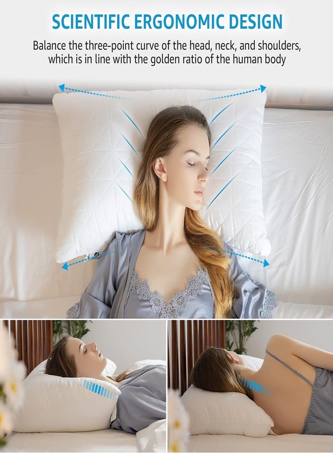 NEIPOTA King Size Pillows Set of 2 - Premium Down Alternative Cooling Bedding 20 x 36 White, Bed Sleeping Pillow for Back, Stomach or Side Sleepers - Image 4