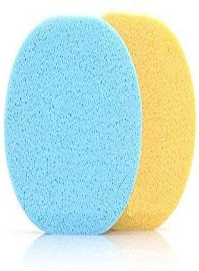 VEDETIC Reusable Face Cleansing Sponge Puffs, Makeup Washing Pads, Deep Cleansing & Exfoliating, Set of 2, Assorted Colours - Image 2