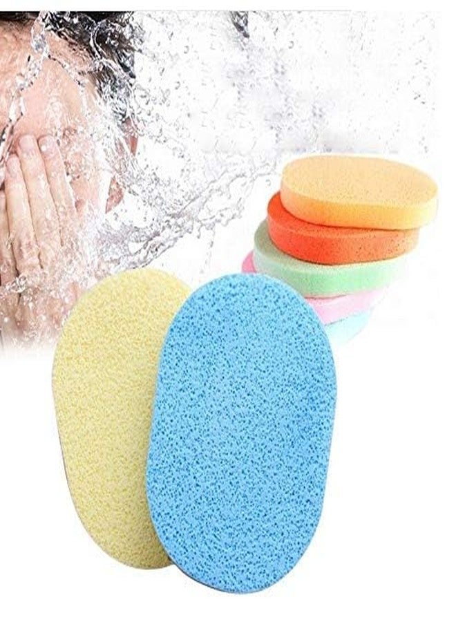 VEDETIC Reusable Face Cleansing Sponge Puffs, Makeup Washing Pads, Deep Cleansing & Exfoliating, Set of 2, Assorted Colours - Image 3