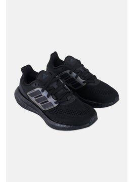 Women Lace Up Running  Shoes, Black