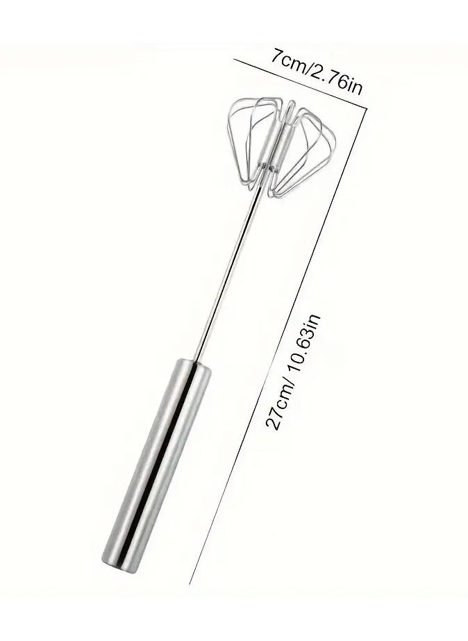 كوالتي Easy-Clean 304 Stainless Steel Semi-Automatic Whisk - Perfect for Baking, Catering & Outdoor Use  - Image 2