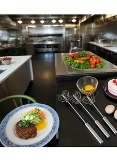 QUALITY Easy-Clean 304 Stainless Steel Semi-Automatic Whisk - Perfect for Baking, Catering & Outdoor Use  - Image 4