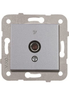Viko Artline Novella Satellite Socket with F End - Silver (Excluding Frame) 