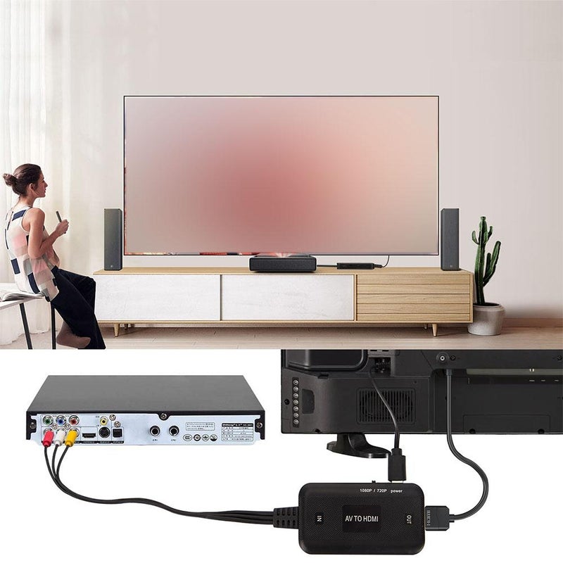 AV video converter 1080P three-ring RCA surveillance game set-top box to TV adapter cable - Image 2