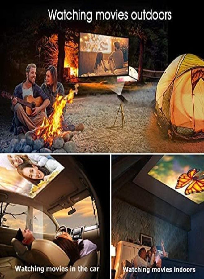 ارواق بروجكتور محمول DLP P09-II – فل إتش دي 1080P، دعم 4K، نظام أندرويد 9.0، ذاكرة 2 جيجابايت DDR4 + سعة تخزين 32 جيجابايت، واي فاي، بلوتوث 4.2، بطارية 4000 مللي أمبير، للسينما المنزلية والعروض المكتبية - Image 5