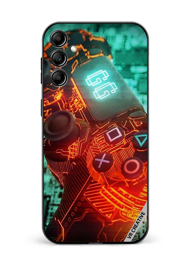 VR CREATIVE Protective Case Cover For Samsung Galaxy M54 Ps4 Controller Design Multicolour - Image 1