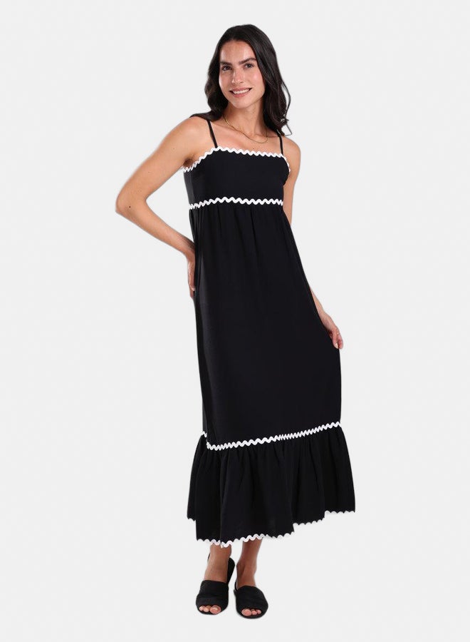Carina Ric Rac Trim Beach Dress  - Image 1