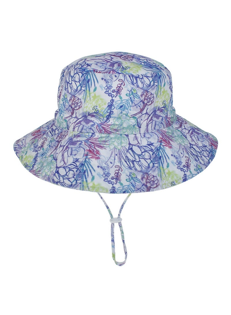 Summer Baby Sun Hat for Boys and Girls 3-8 Years with Neck Ear Cover UV Protection Outdoor Beach Swimming Caps for Children M Size Anti UV Sunhat  - Image 2