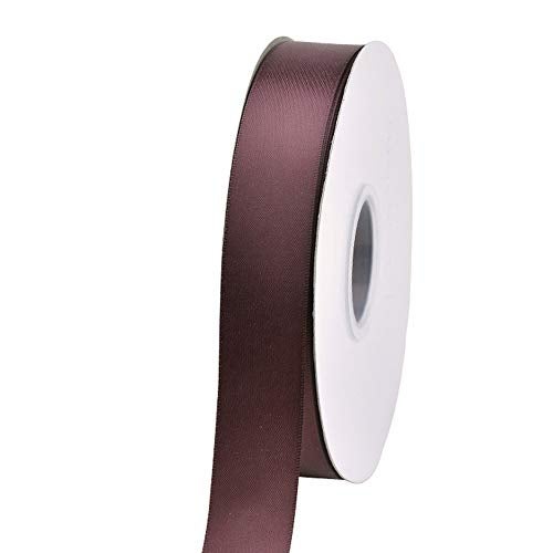Ribest 1 inch Burgundy Double Face Satin Ribbon 50 Yards Per Roll for Gift Wrapping Flowers Bouquet Baby Hair Accessories Wedding Birthday - Image 2