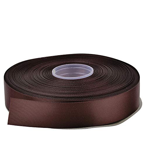 Ribest 1 inch Burgundy Double Face Satin Ribbon 50 Yards Per Roll for Gift Wrapping Flowers Bouquet Baby Hair Accessories Wedding Birthday - Image 4