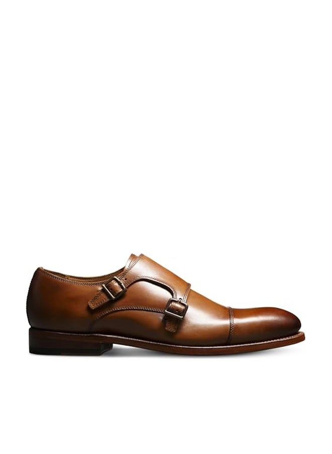 Allen Edmonds Mens Pierce Monk Strap Oxford Oxford Walnut Leather 12 D - Image 1