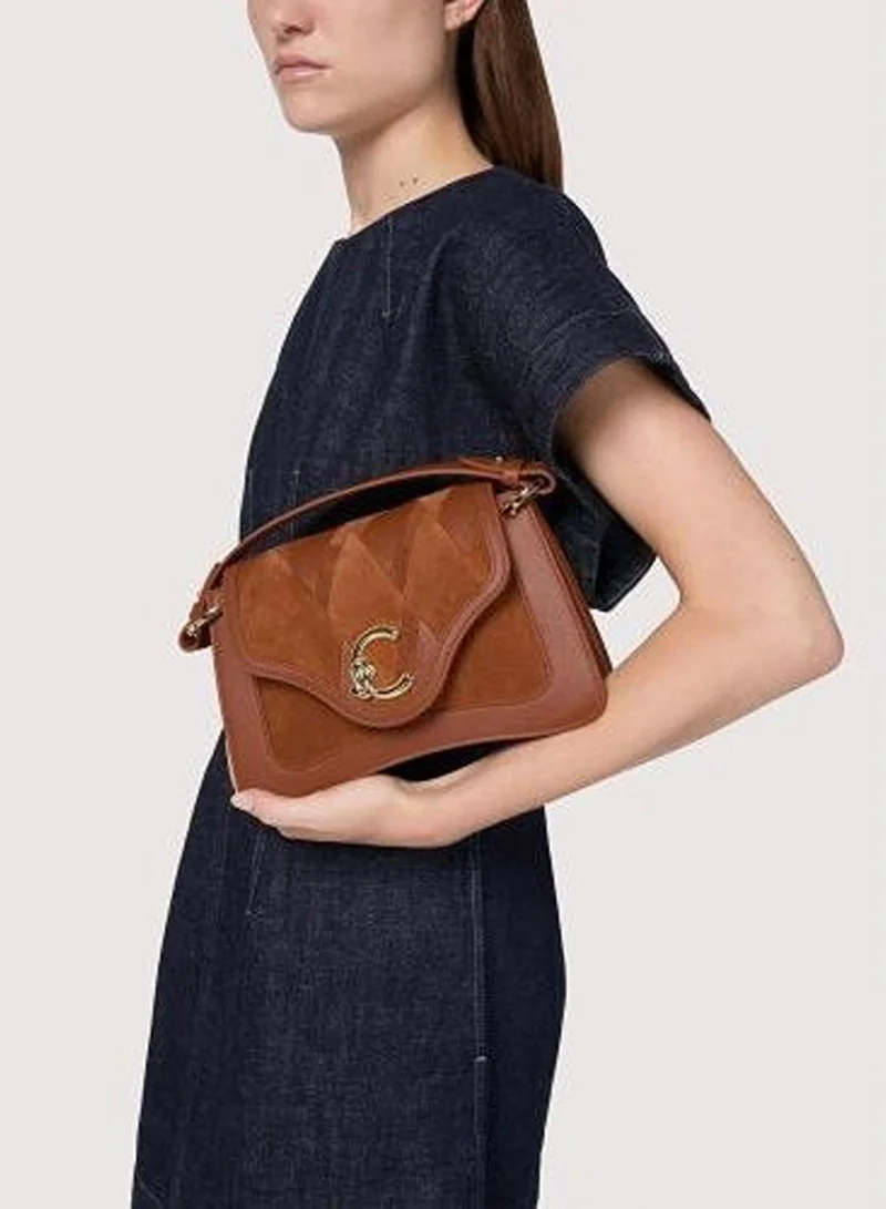 Coccinelle  C-Me Geometric Pattern Top Handle Bag for Women | Best Price UAE