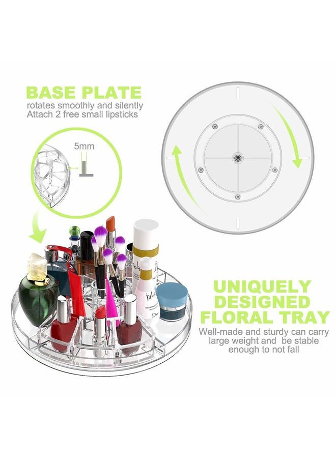 Boxalls Makeup Organizer Rotating, 8-Layer Large Capacity Cosmetics Organizer, 360 Adjustable Skincare Spinning Stand, Clear Makeup Carousel for Vanity, Countertop -Plus Size - Image 5