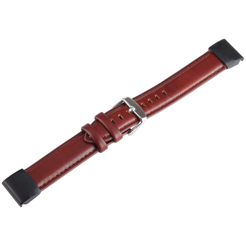 S-TOP For Garmin Fenix 7X 26mm Plain Weave Genuine Leather Watch Band(Wine Red) - Image 3