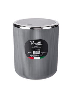 PEROTTI AKDC Perotti Dustbin 6.5L 20Cm X 20Cm X 24Cm Grey  - Image 1