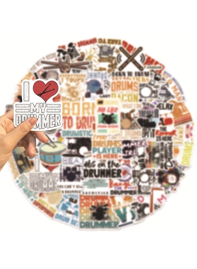 قوس قزح أورينبو 50 قطعة من ملصقات الطبول وملصقات الموسيقى وملصقات الطبال الرائعة للمراهقين والبالغين وزجاجة المياه والكمبيوتر المحمول ولوح التزلج والدراجة والهاتف وحقيبة السفر - Image 4